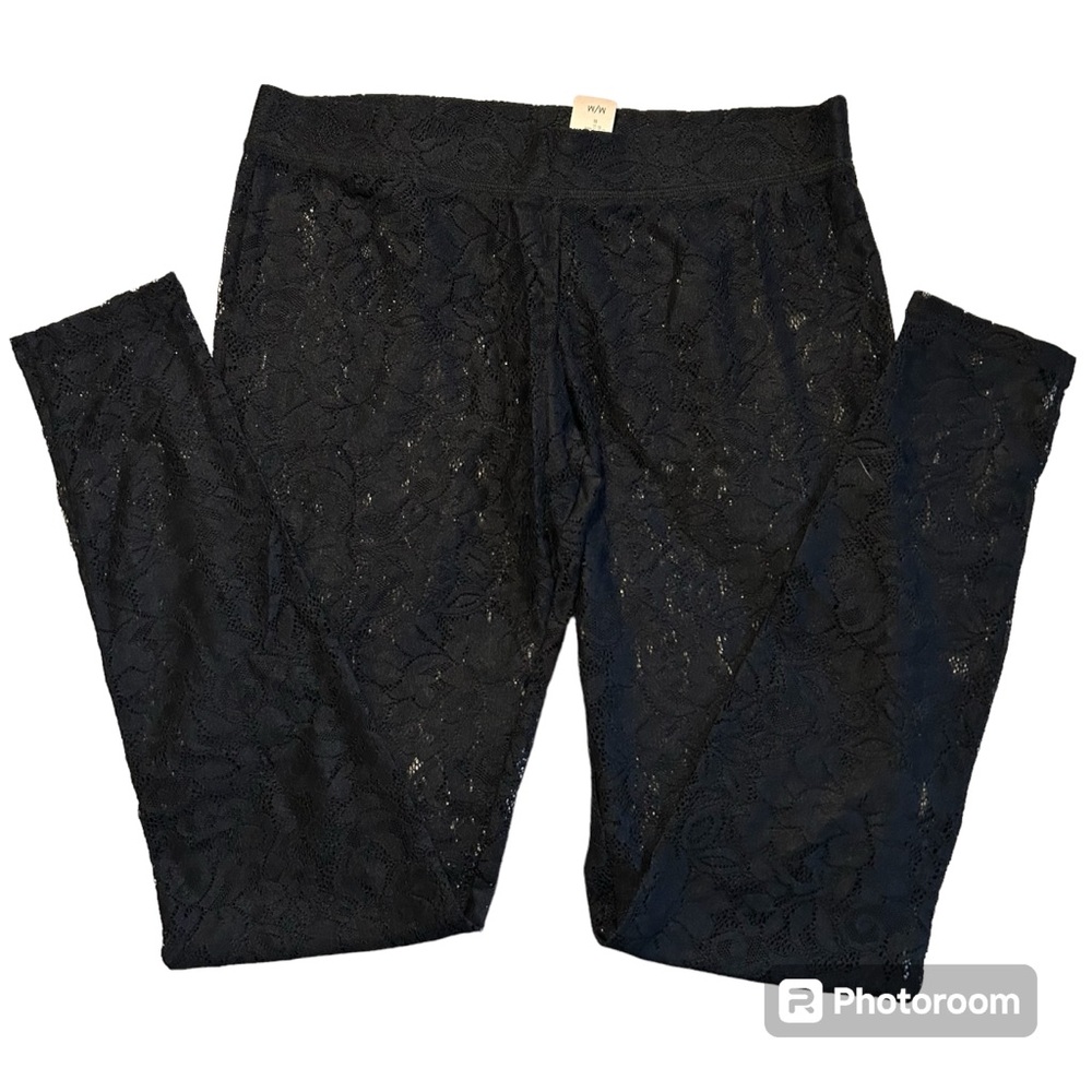 NWT La Senza Leggings Lace Black
